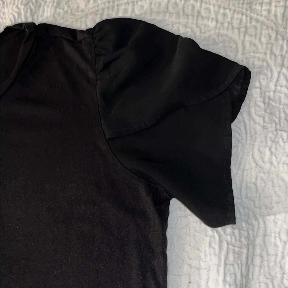 Michael Kors Black Crew Neck Tee - Picture 5 of 10